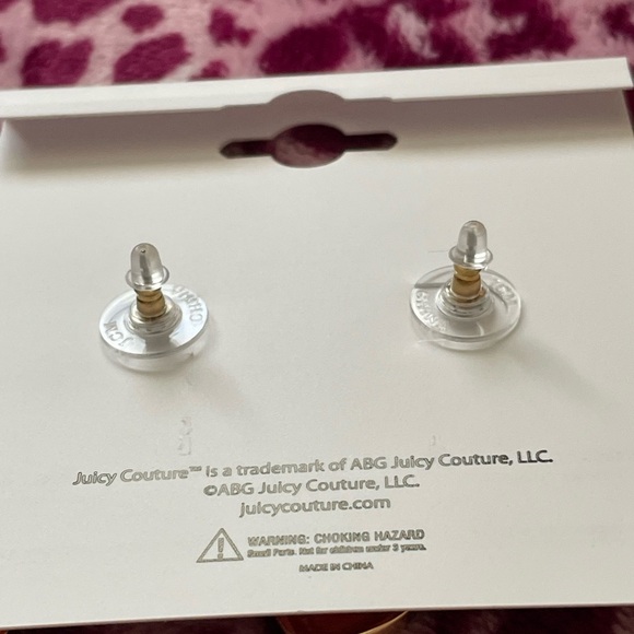 Juicy Couture Earrings,Juicy Couture Gold and Heart Drop Earrings - Picture 9 of 10